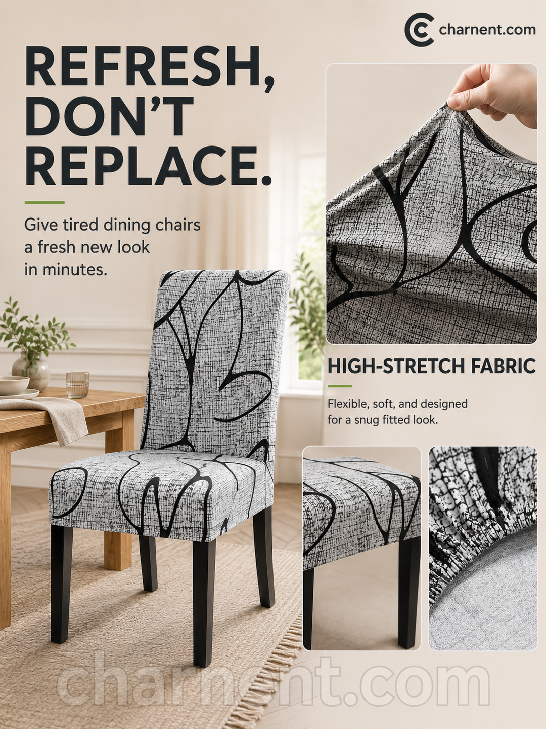 ⏰🔥LIMITED TIME 50% OFF!🔥50K+ SOLD! 🪑Stretch Dining Chair Cover