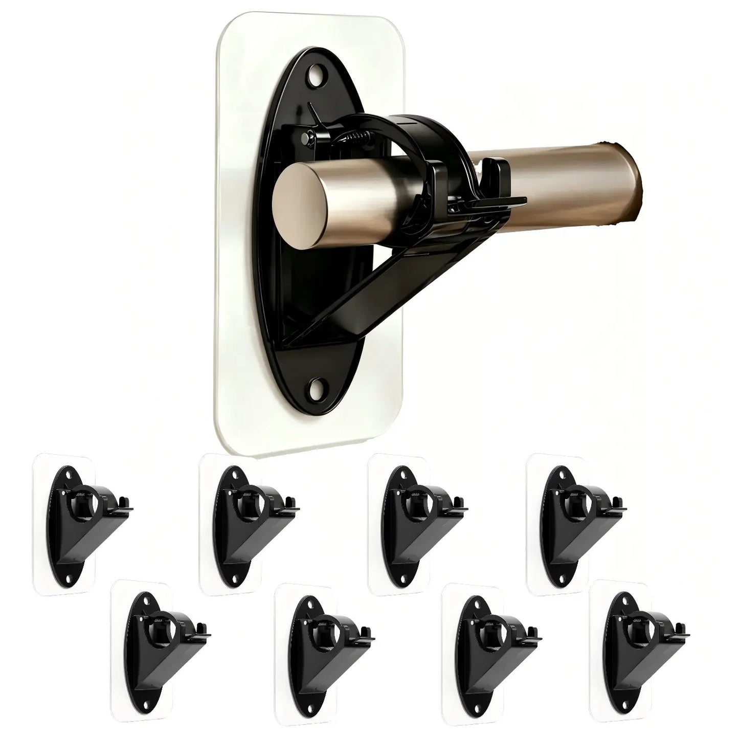 No Drill Needed Curtain Rod Holders