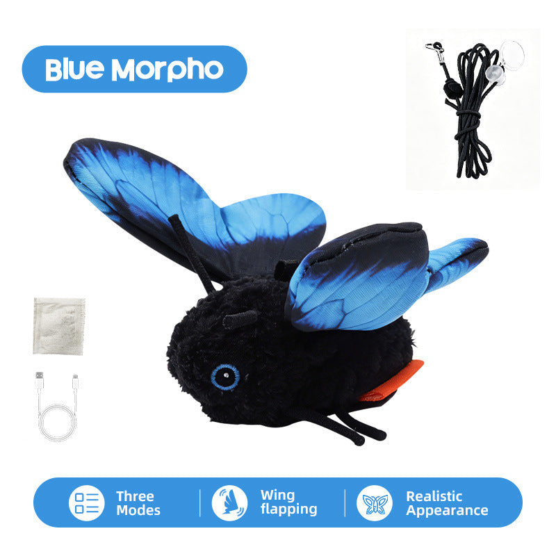 ⚡⚡⚡LAST 44 PCS LEFT!!! 🦋🐱 Smart Sensing Flapping Butterfly Toy
