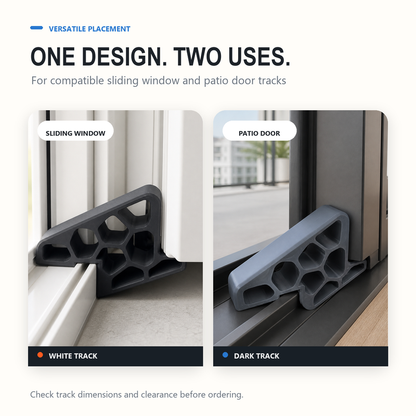 ⏰Last Day Buy 2 Get 2 Free $4.99 Each!!💞50K+ SOLD!🚪✨Secure Track Door Stop – Absorbs impact, reduces slamming & protects rails. Compact locking design – fits sliding windows & balcony doors! 🛡️🔇