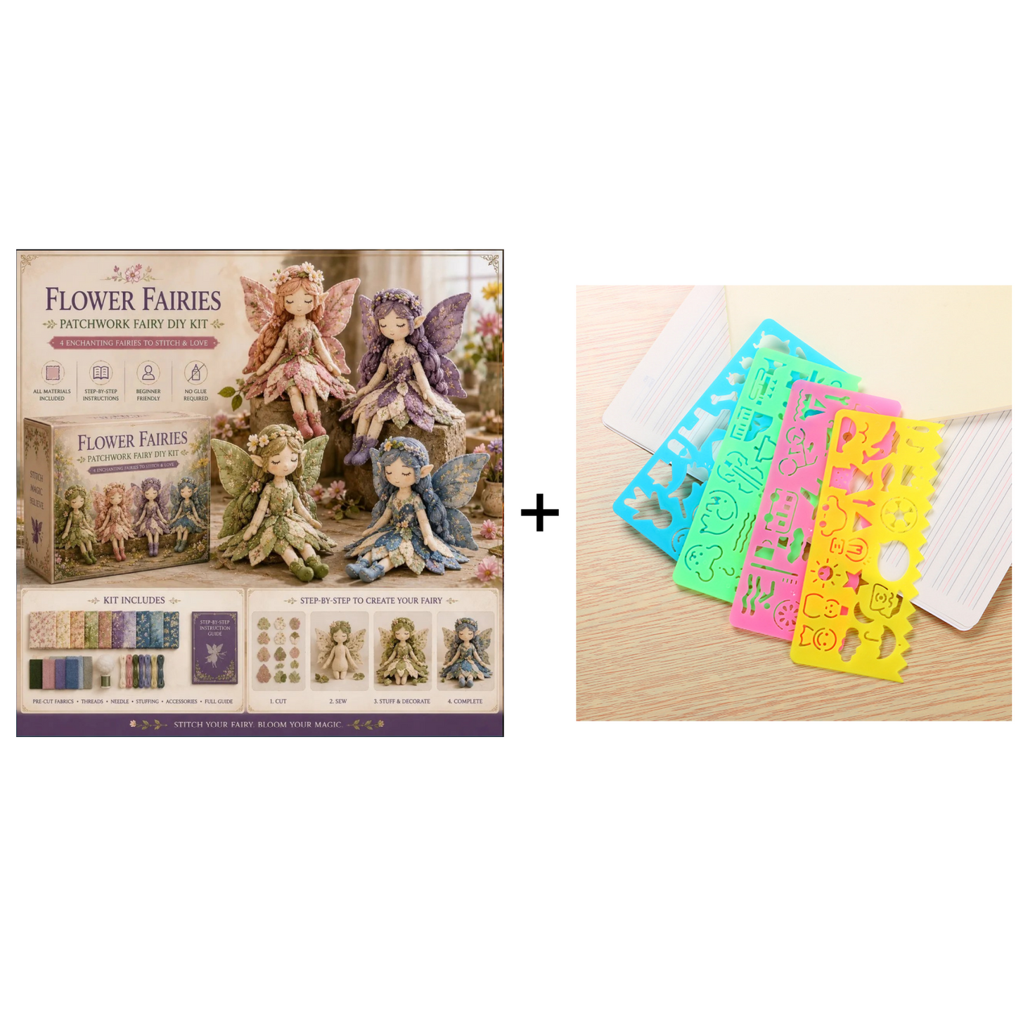 🔥LAST DAY 55% OFF🧵Fairy Patchwork DIY Collection