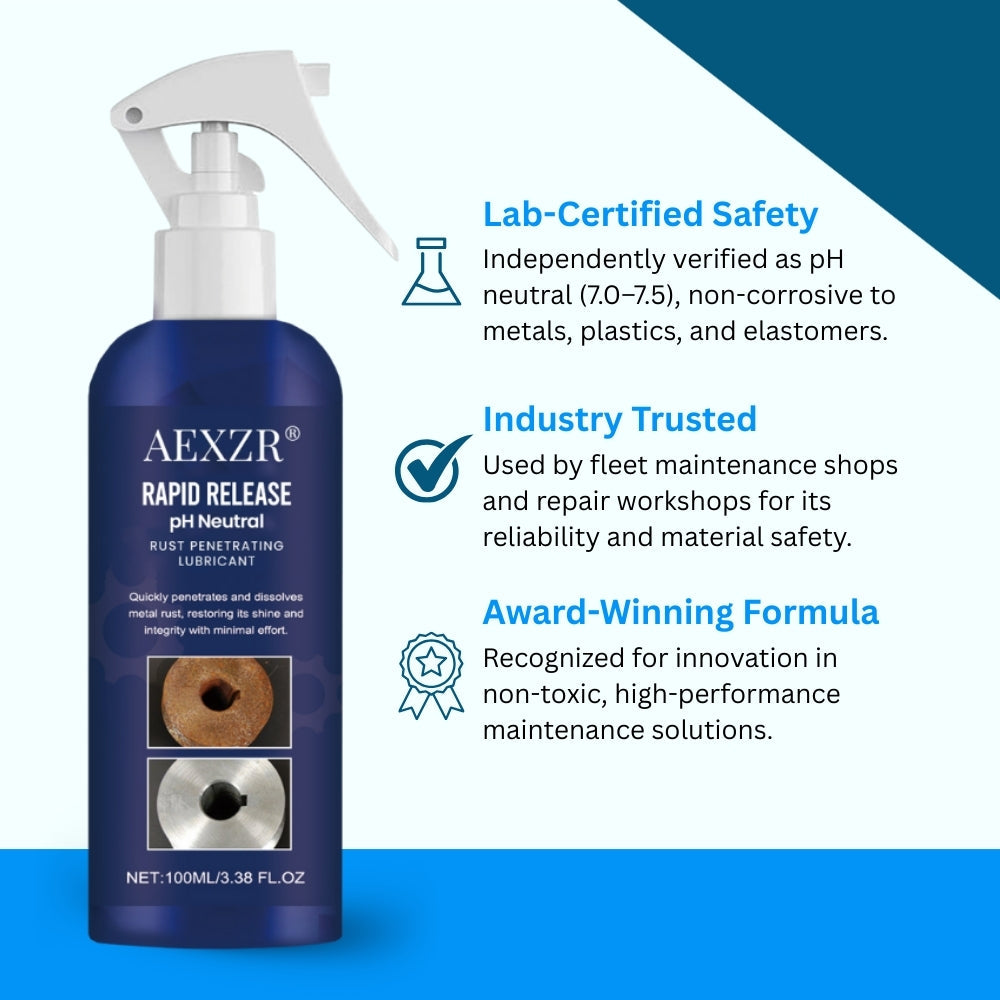 ⚡ Free Stubborn Bolts in Minutes! AEXZR® Rapid Release – pH Neutral Rust Penetrating Lubricant