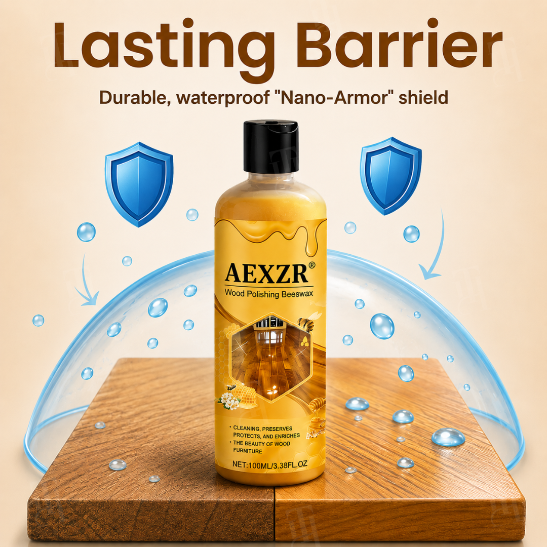 🏆AEXZR® Wood Polishing Beeswax—60-Second Wood Scratch Eraser | Advanced Nano-Fiber Polish & Floor Repair Liquid