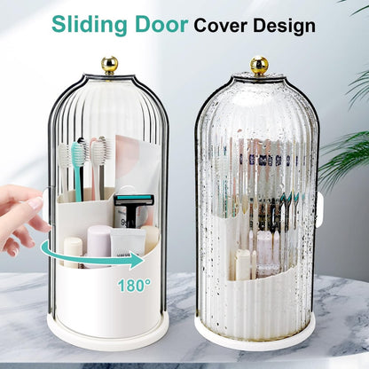 ⚡⚡⚡LAST 44 PCS LEFT!!! 🏆 360° Rotating Toothbrush & Vanity Organizer