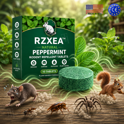 🔥 Bye Mice! | RZXEA™ Natural Peppermint Rodent Repellent Tablets