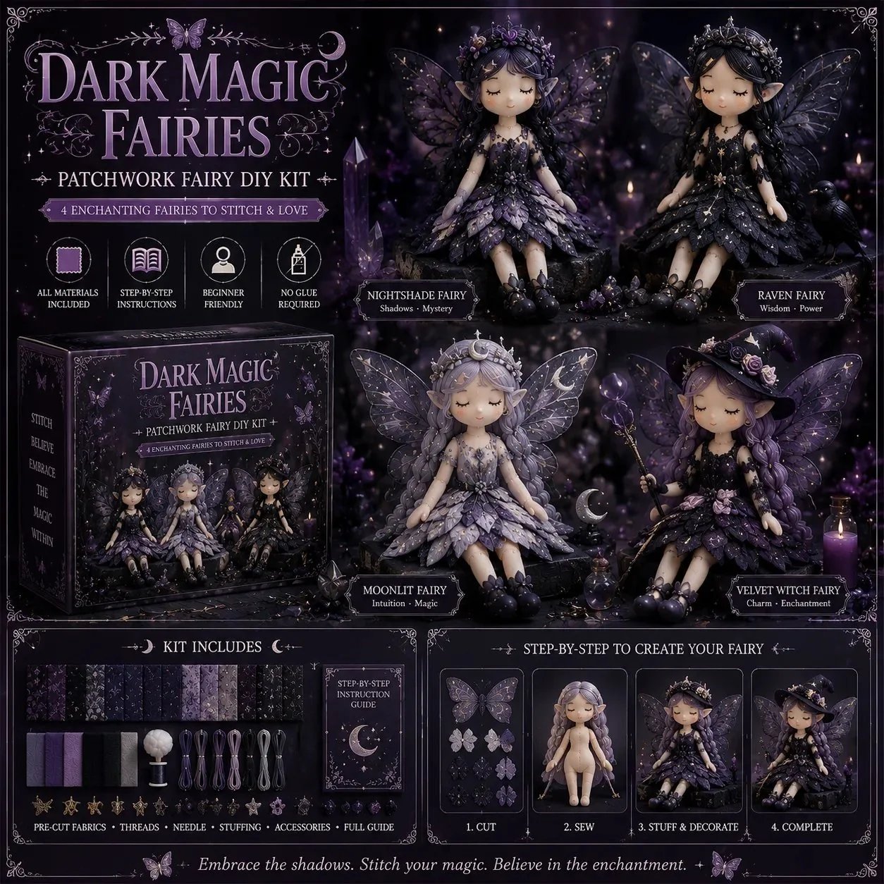 🔥LAST DAY 55% OFF🧵Fairy Patchwork DIY Collection
