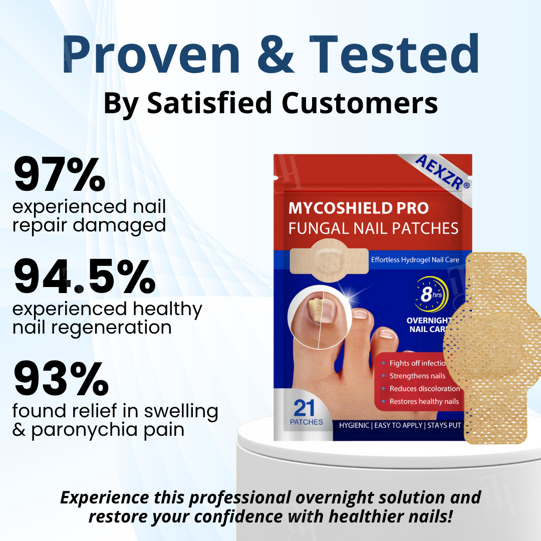 ⚡Visible Results In 2 Days + Professional Grade Repair🏥AEXZR® MycoShield Pro Fungal Nail Patches