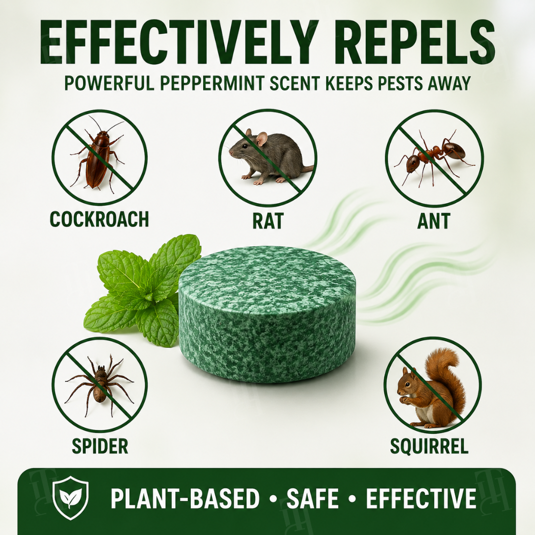 🔥 Bye Mice! | RZXEA™ Natural Peppermint Rodent Repellent Tablets