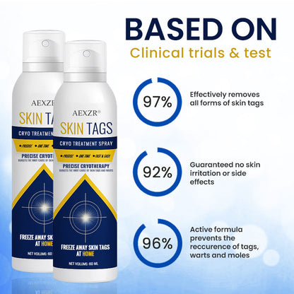 ⚡Instant Removal Power + Clinic-Grade Results🏆AEXZR® Skin Tag Cryo Treatment Spray
