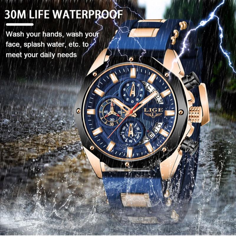 ⌚ 50% OFF NOW! 💪 Men's Outdoor Waterproof Sport Quartz Watch – Chronograph function, durable & water-resistant – Perfect for sports, travel & daily wear 🏃‍♂️
