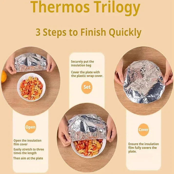 🔥Buy 1 Get 1 FREE  Reusable Elastic Aluminum Foil Food Covers (40 Pack) | Universal Fit, Heat-Resistant & Washable 🥗✨