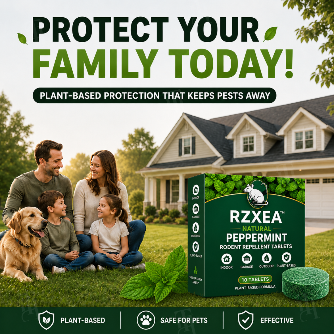 🔥 Bye Mice! | RZXEA™ Natural Peppermint Rodent Repellent Tablets
