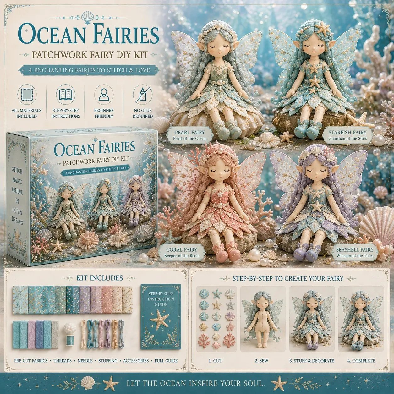 🔥LAST DAY 55% OFF🧵Fairy Patchwork DIY Collection