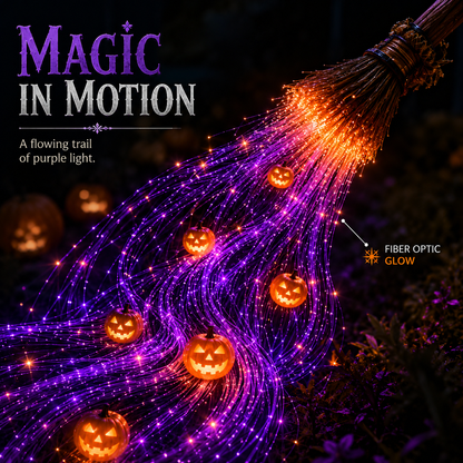 🧙‍♀️ HALLOWEEN MAGIC SALE  50% OFF - Witch’s Magic Trail™ 🖤 Solar Fiber Optic Yard Light