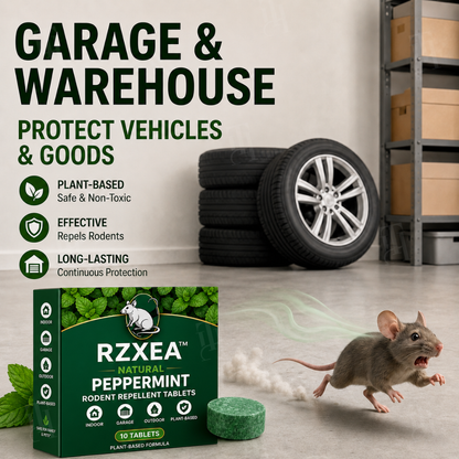 🔥 Bye Mice! | RZXEA™ Natural Peppermint Rodent Repellent Tablets