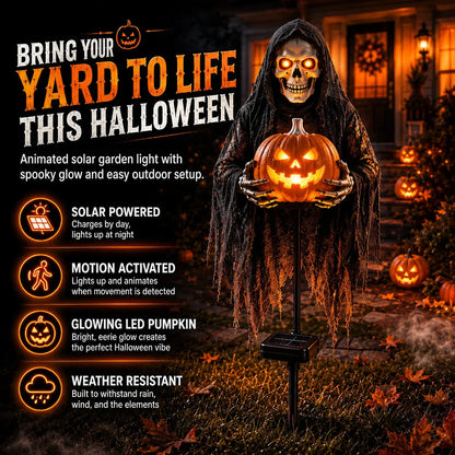 🔥Last day with huge discounts!🎃Pumpkin Edition Animated Halloween Yard Decoration