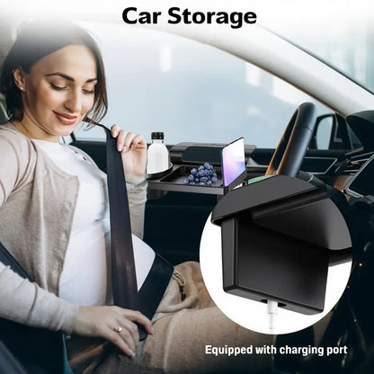 RZXEA™ 3-in-1 Car Console Organizer with Cup & Phone Holder