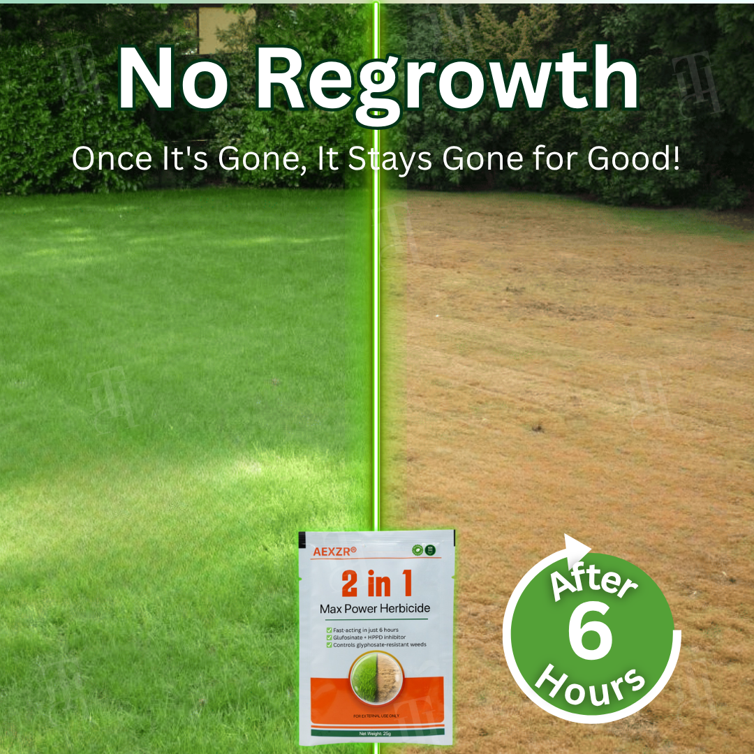 🏆 The Ultimate Lawn Saver | 2-in-1 Max Power Herbicide: Professional Root-Kill & Long-Lasting Protection ✨