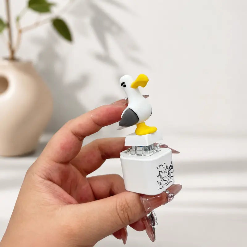 😂 Iconic "MINE!" Squawk Button Keychain | Real Sound & LED Light Fun Gag Gift ✨
