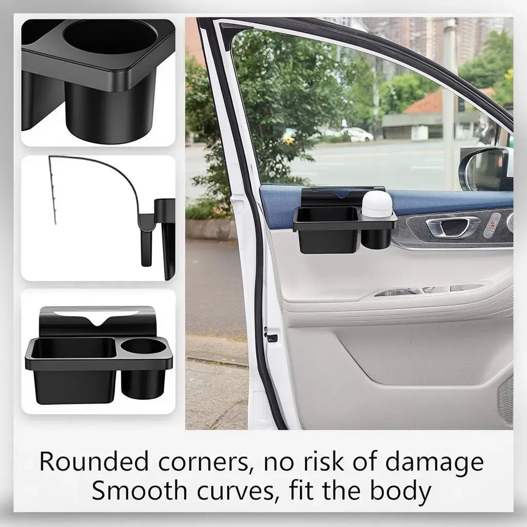 RZXEA™ 3-in-1 Car Console Organizer with Cup & Phone Holder