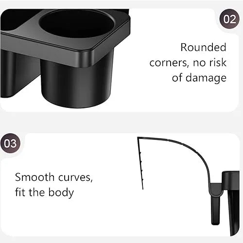 RZXEA™ 3-in-1 Car Console Organizer with Cup & Phone Holder