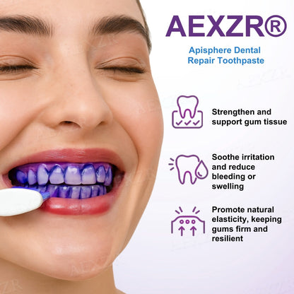 🛑Stop Gum Recession + Clinical Strength Formula🏥AEXZR® Apisphere Dental Repair Toothpaste