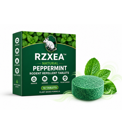 🔥 Bye Mice! | RZXEA™ Natural Peppermint Rodent Repellent Tablets