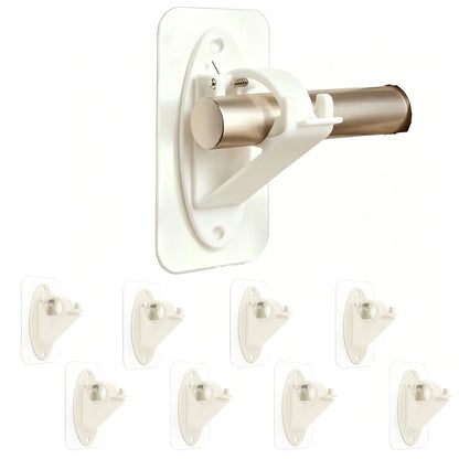 New Self Adhesive Rod Brackets, No Drill Needed Curtain Rod Holders