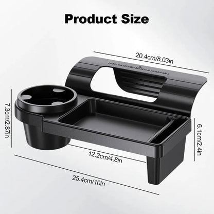 RZXEA™ 3-in-1 Car Console Organizer with Cup & Phone Holder
