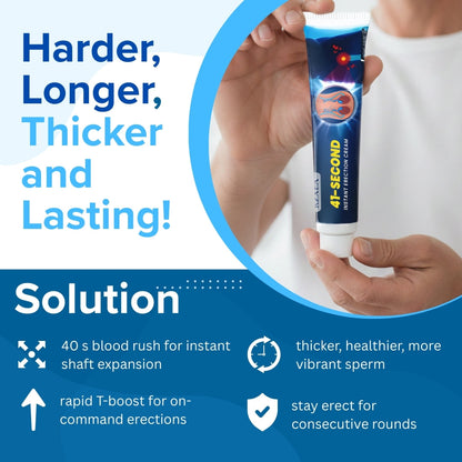 ⚡Seconds Lift, 4-Hour Thunder: RZXEA™ 41-Second Instant Erection Cream