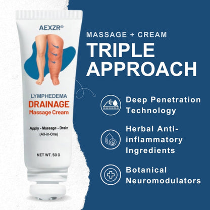 🌟Breakthrough Nano-Penetration + FDA-Registered Quality💎AEXZR® LYMPHEDEMA Drainage Massage Cream
