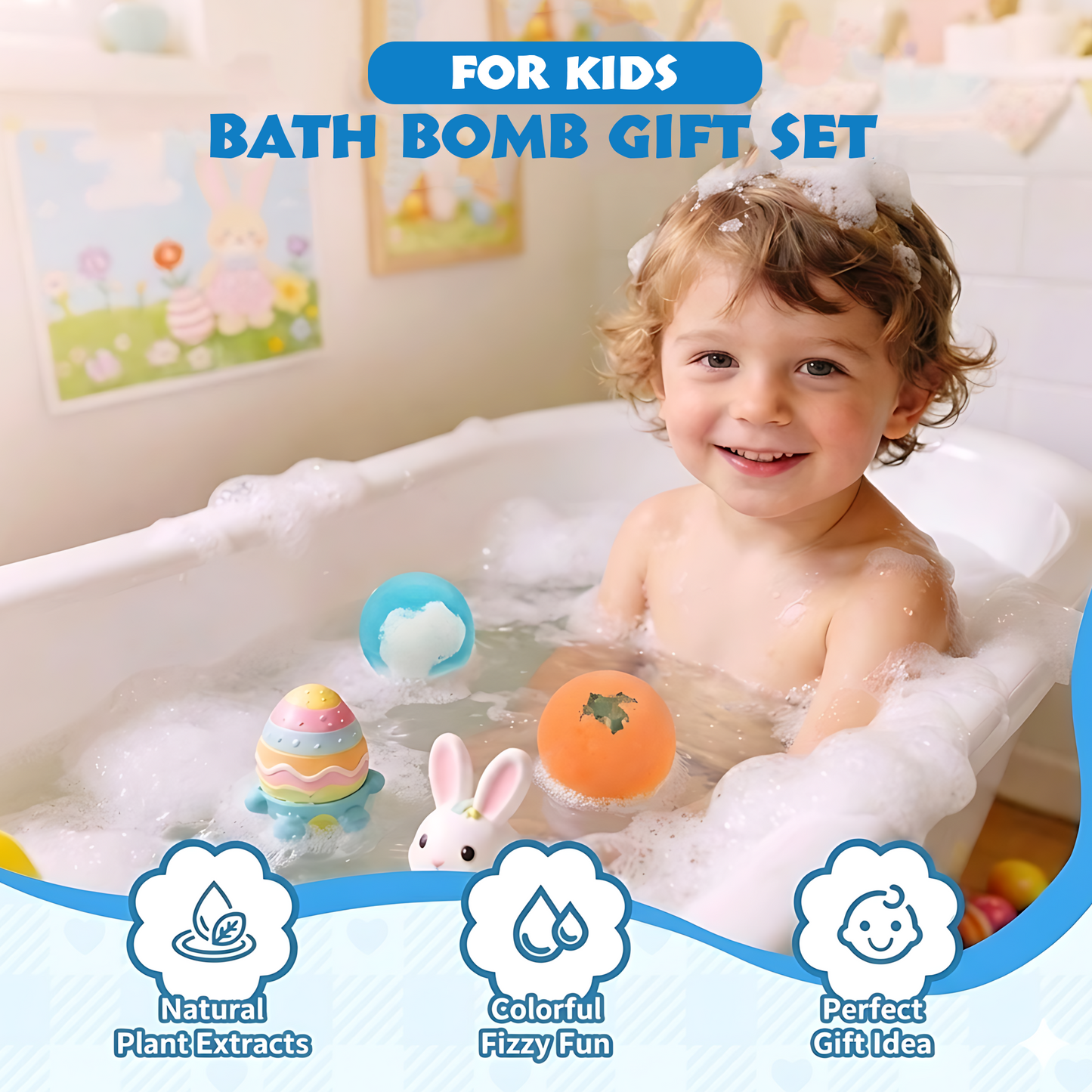 🎁 6-Piece Kids Surprise Bath Bomb Set – Toy Inside Every Bath | Last Day 60% OFF 🌈🔥