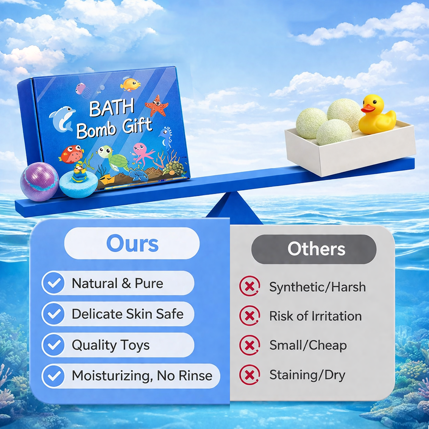 🎁 6-Piece Kids Surprise Bath Bomb Set – Toy Inside Every Bath | Last Day 60% OFF 🌈🔥