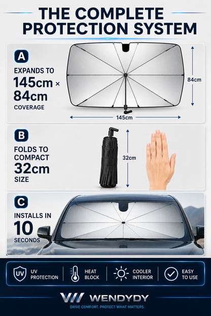 ⚡⚡⚡LAST 44 PCS LEFT!!! ✨ Premium Umbrella Car Sun Shade