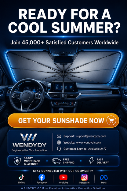 ⚡⚡⚡LAST 44 PCS LEFT!!! ✨ Premium Umbrella Car Sun Shade