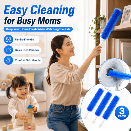 Cleaner Brush,Washable,ldeal for Ceiling Fan Blades,Curtains,Air Vents,Cars Et.