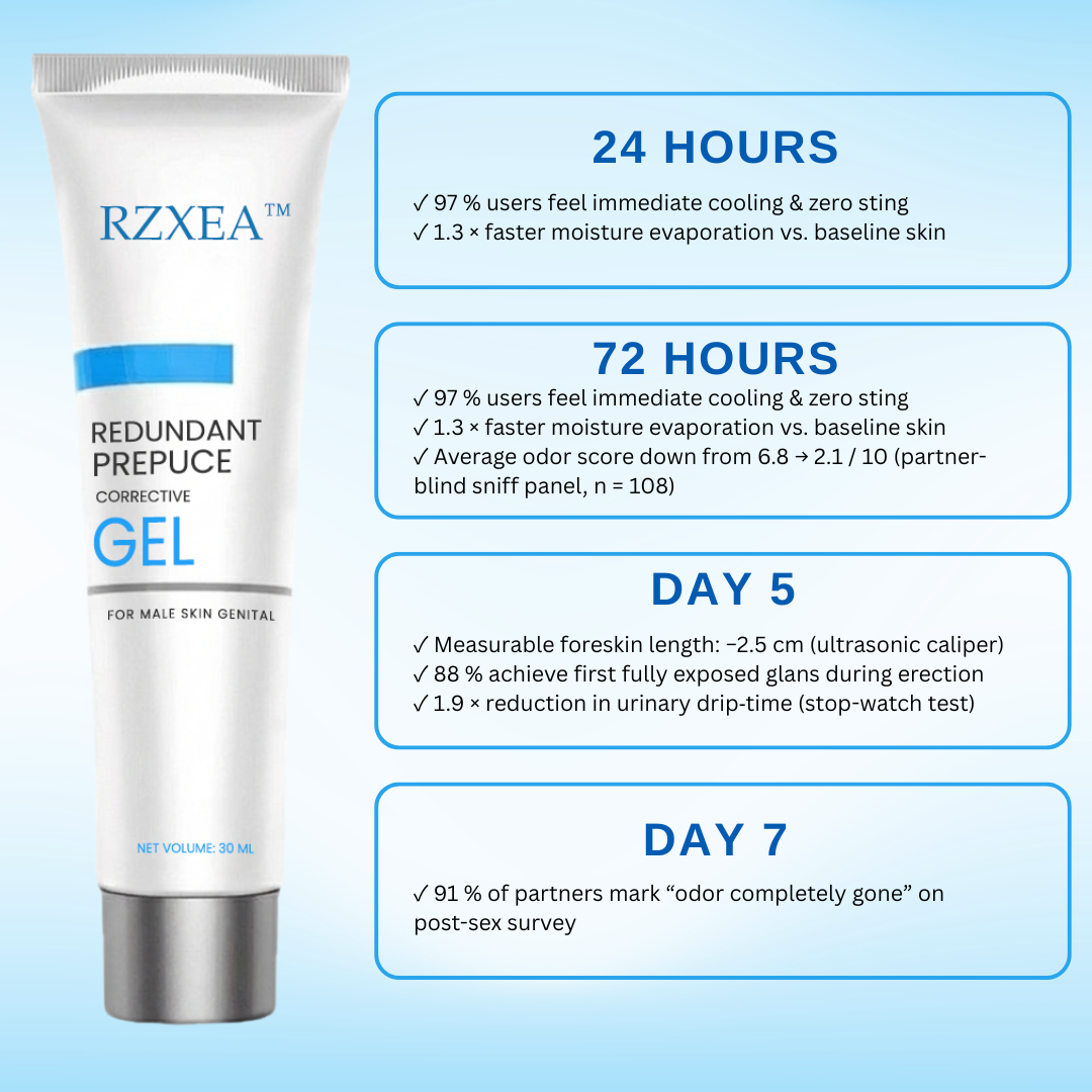 ⚡See Results in Just 24 hours – RZXEA™ Redundant Prepuce Corrector Gel