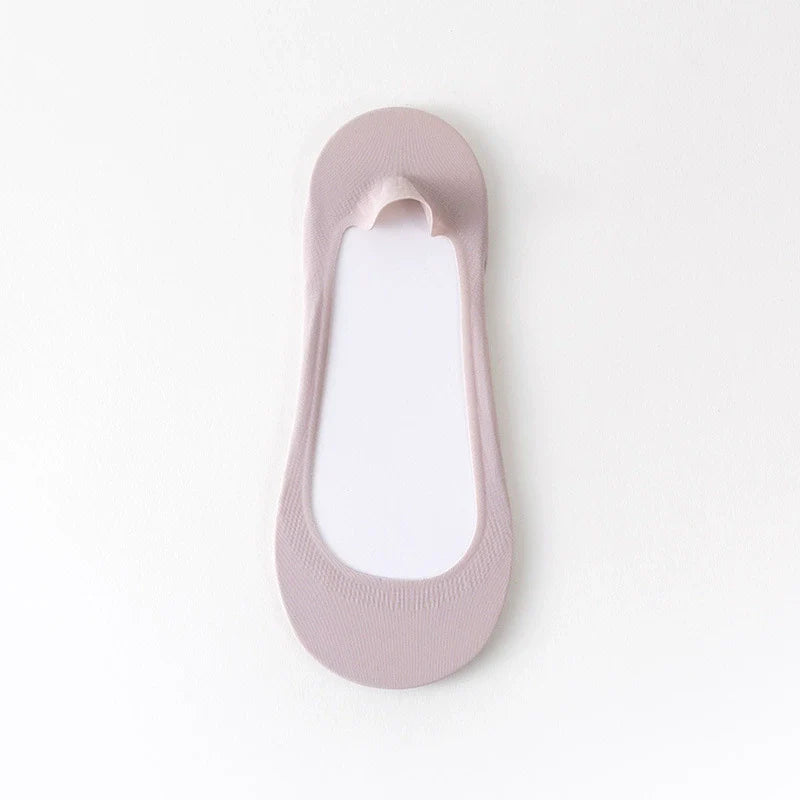 ✨50%off 🧦Cushioned No-Show Socks for Women | Non-Slip Ice Silk Invisible Boat Socks with Double Sponge Footpads