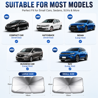 ⚡⚡⚡LAST 44 PCS LEFT!!! ✨ Premium Umbrella Car Sun Shade