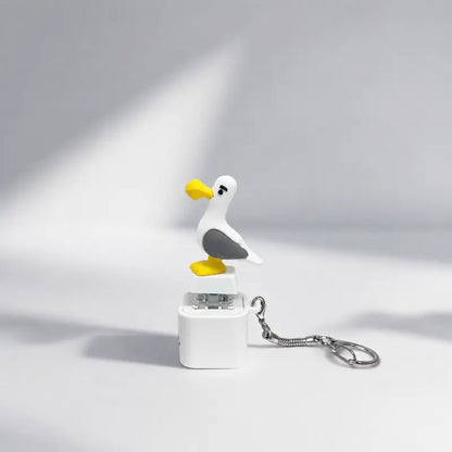 😂 Iconic "MINE!" Squawk Button Keychain | Real Sound & LED Light Fun Gag Gift ✨