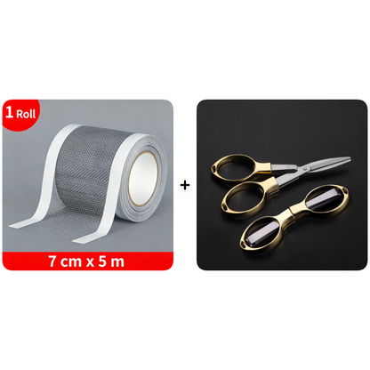 🛠️ Ultimate Fix | Heavy Duty Fiberglass Mesh Repair Tape - Instantly Mend Rips & Tears in Seconds!