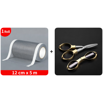 🛠️ Ultimate Fix | Heavy Duty Fiberglass Mesh Repair Tape - Instantly Mend Rips & Tears in Seconds!