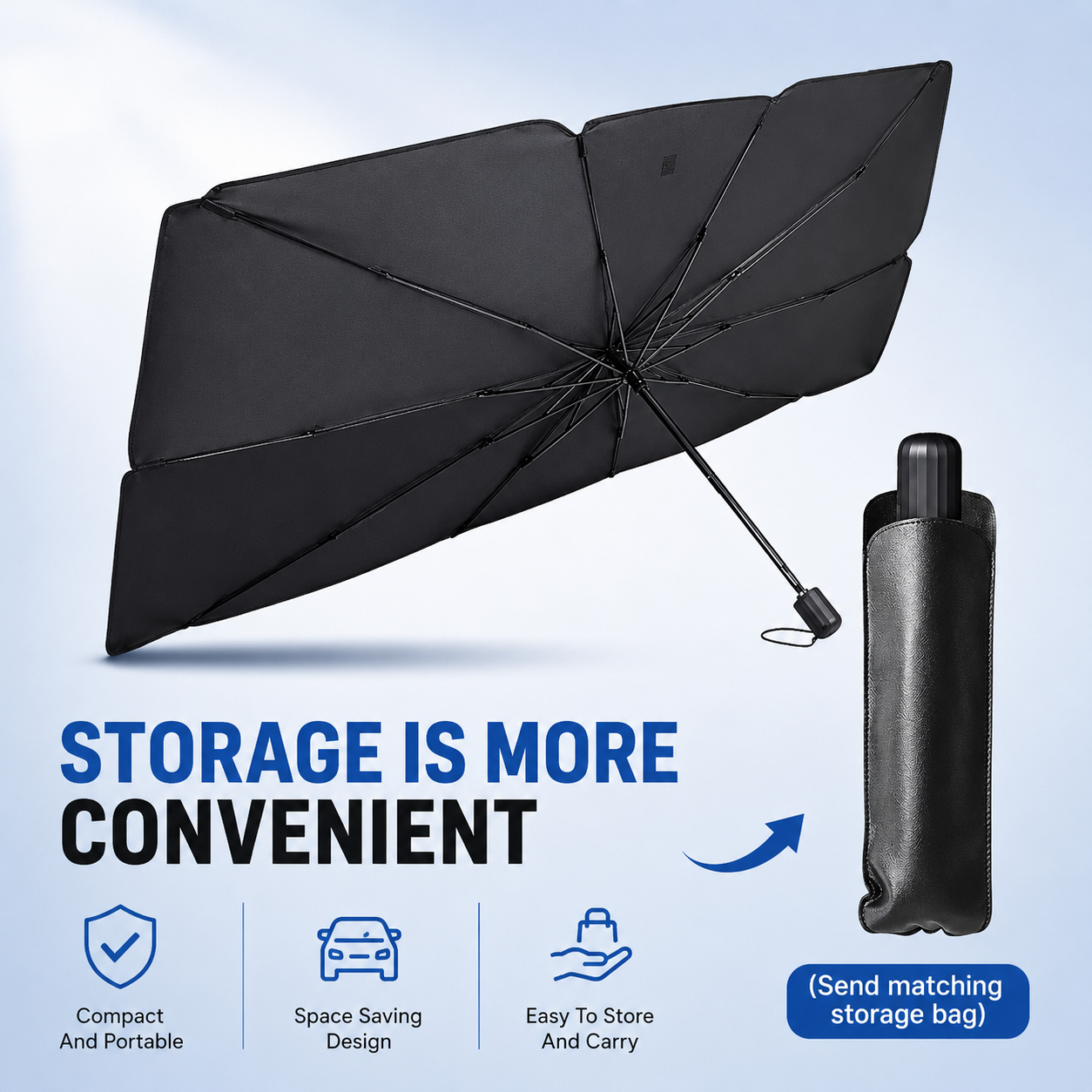 ⚡⚡⚡LAST 44 PCS LEFT!!! ✨ Premium Umbrella Car Sun Shade