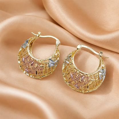 ⚡⚡⚡LAST 44 PCS LEFT!!! 🔥Last Day Buy 1 Get 1 Free $ 12.49 Each🔥🌸 Vintage 14K Gold Flower Hoop Earrings