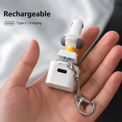 😂 Iconic "MINE!" Squawk Button Keychain | Real Sound & LED Light Fun Gag Gift ✨