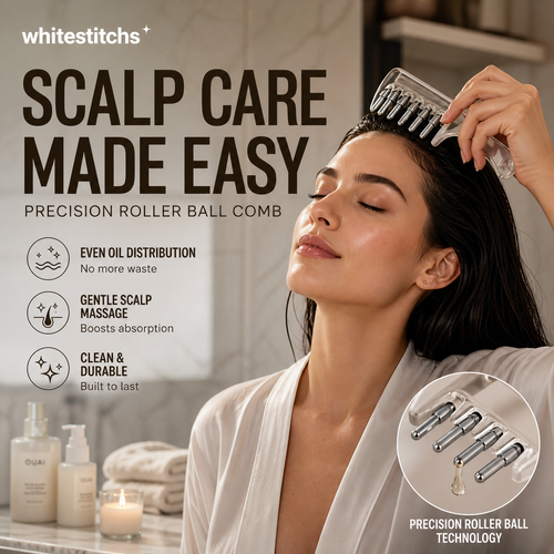 ⏰Last Day Buy 1 Get 1 Free $9.99 Each!!⏰Transparent Hair Oil Applicator Comb