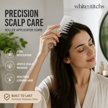 ⏰Last Day Buy 1 Get 1 Free $9.99 Each!!⏰Transparent Hair Oil Applicator Comb