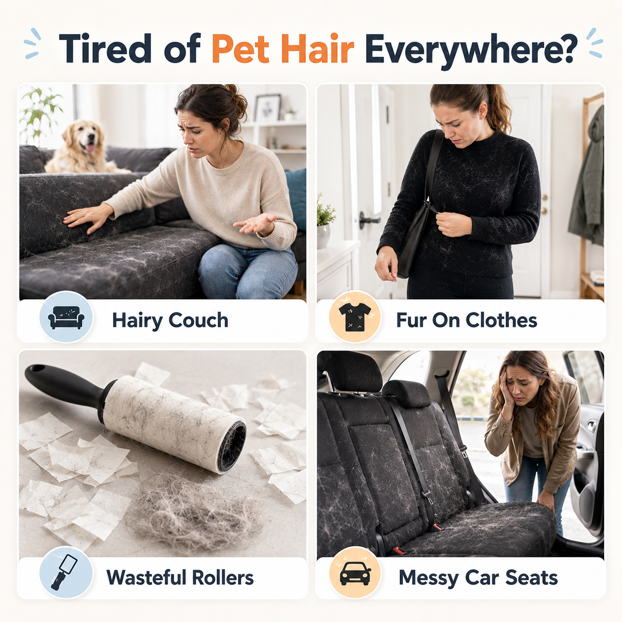 🔥Save 60%⚡Electrostatic Pet Hair Removal Gloves ✨ Reusable, no refills, better for Multi-Pet Homes