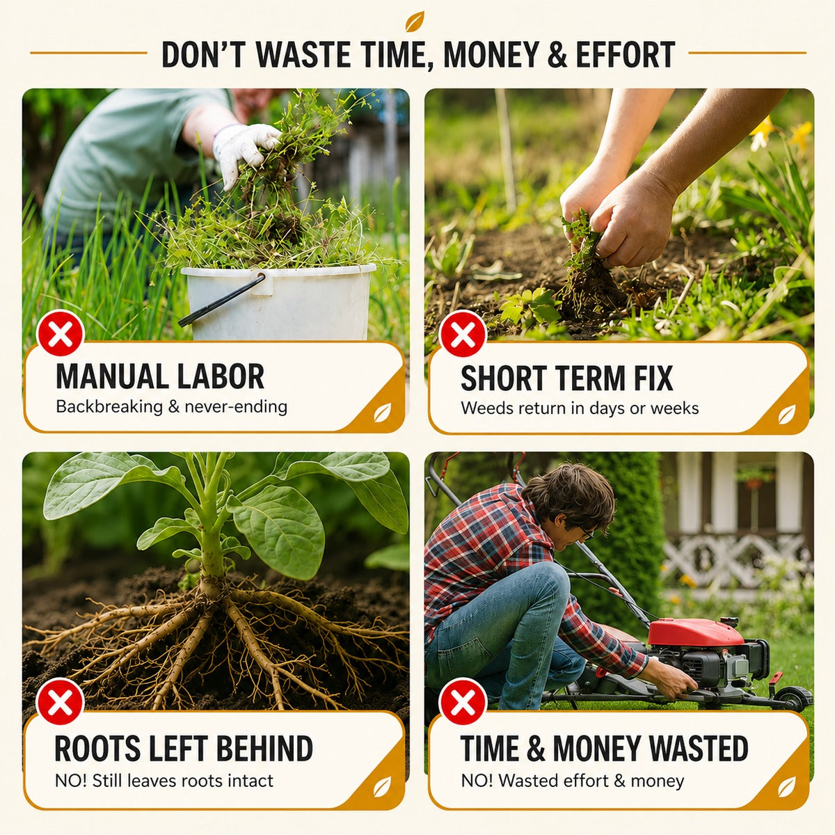 Don't waste time money and effort