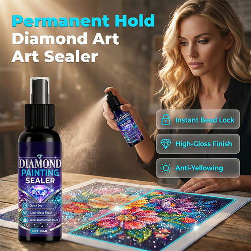 ⚡⚡⚡LAST 44 PCS LEFT!!! 💎✨ Diamond art sealer – locks beads, glossy finish, dries fast & lasts
